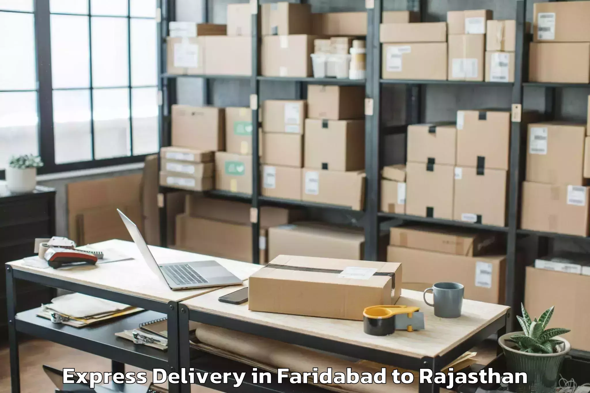 Hassle-Free Faridabad to Janardan Rai Nagar Rajasthan V Express Delivery